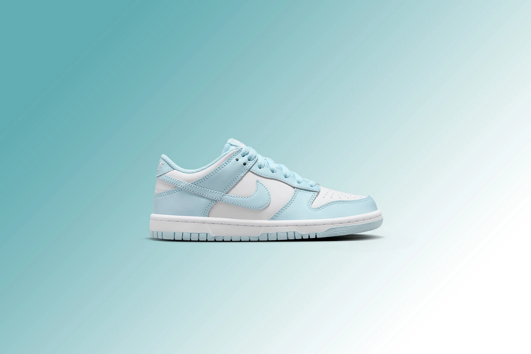 Dunk Low (GS) - White/Glacier Blue - Image 5