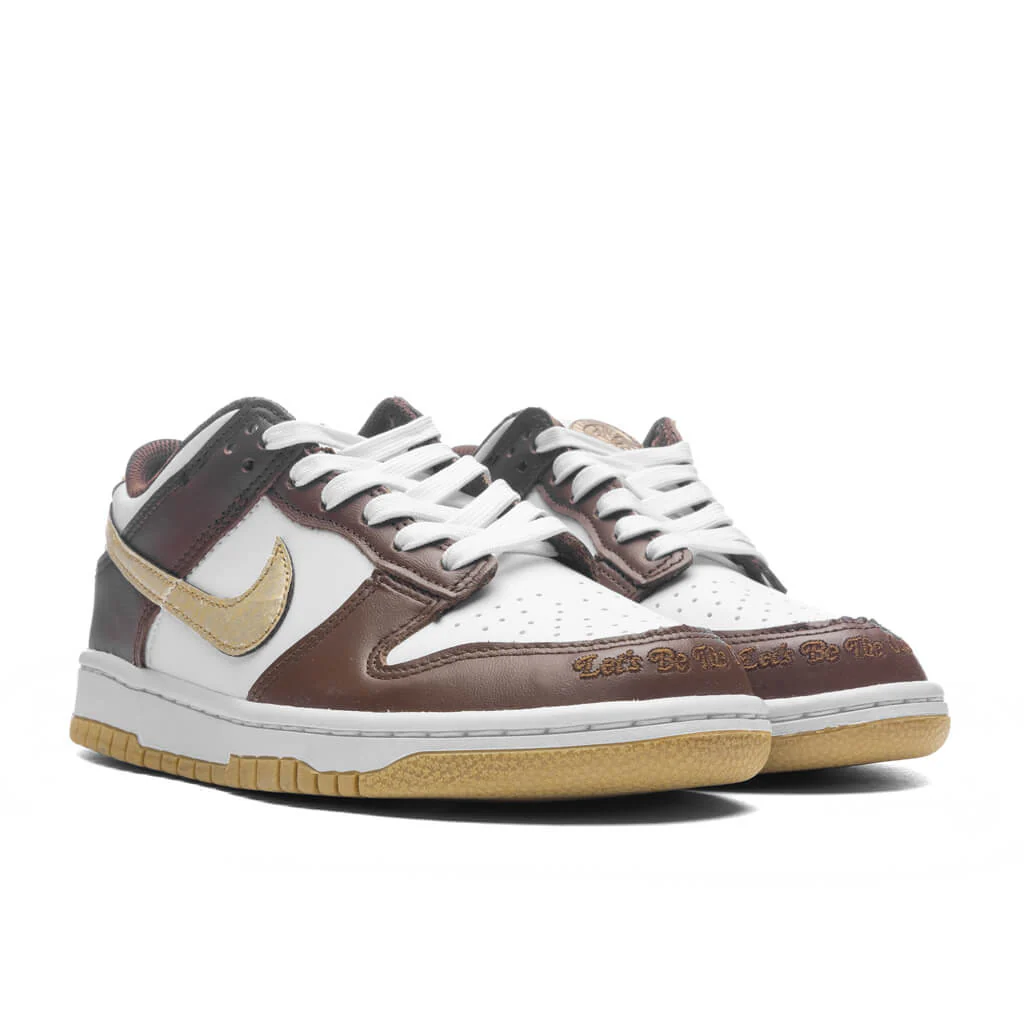 Dunk Low (GS) - White/Metallic Gold/White/Cacao Wow - Image 2