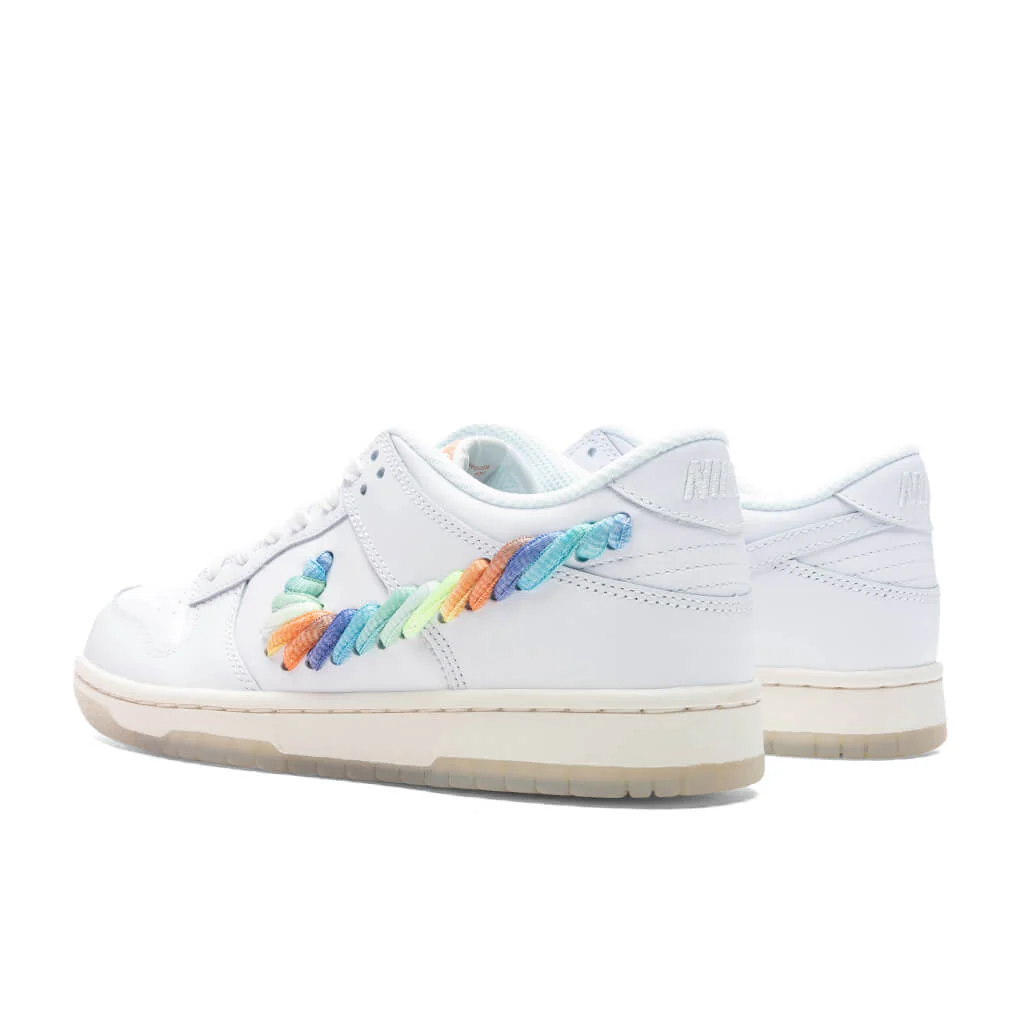 Dunk Low 'Rainbow Swoosh' (GS) - White/Multi/Terra Blush - Image 3