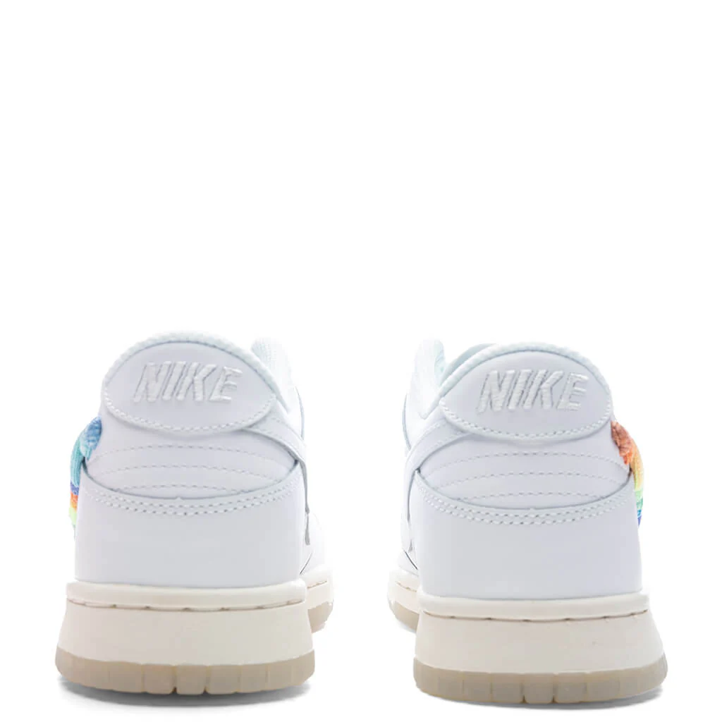 Dunk Low 'Rainbow Swoosh' (GS) - White/Multi/Terra Blush - Image 4