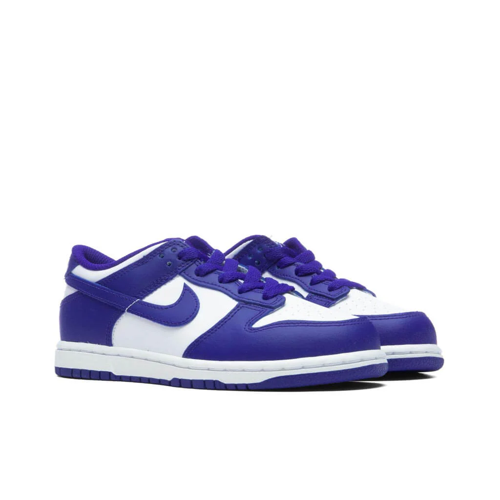 Dunk Low (PS) - White/Concord/University Red - Image 2