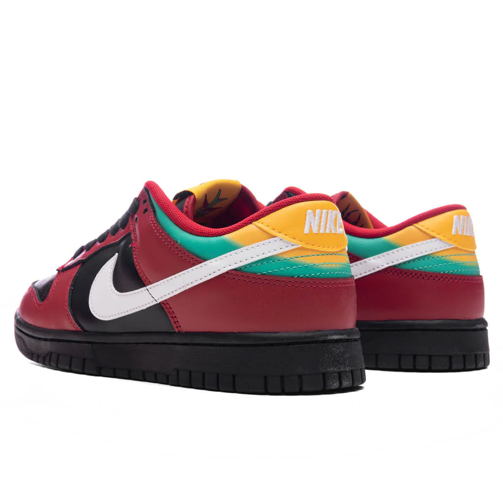 Dunk Low Retro 'Biker Tattoos' - Black/ White/Gym Red/University Gold - Image 3