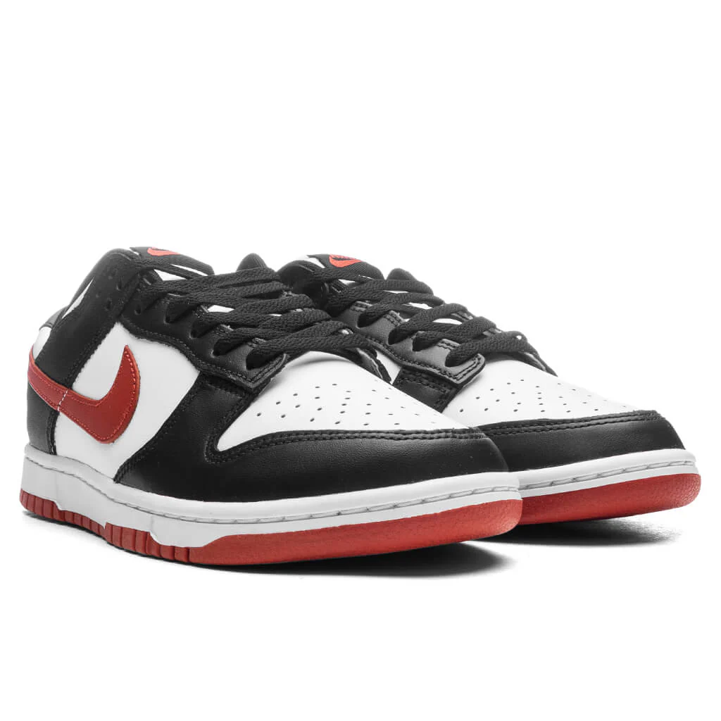 Dunk Low Retro - White/Dragon Red/Black - Image 2