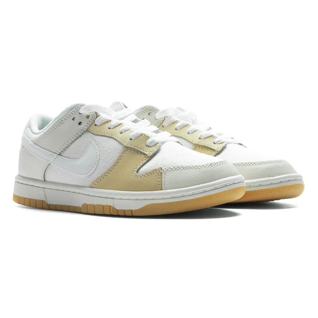 Dunk Low SE Patchwork - White/Sail/White - Image 2