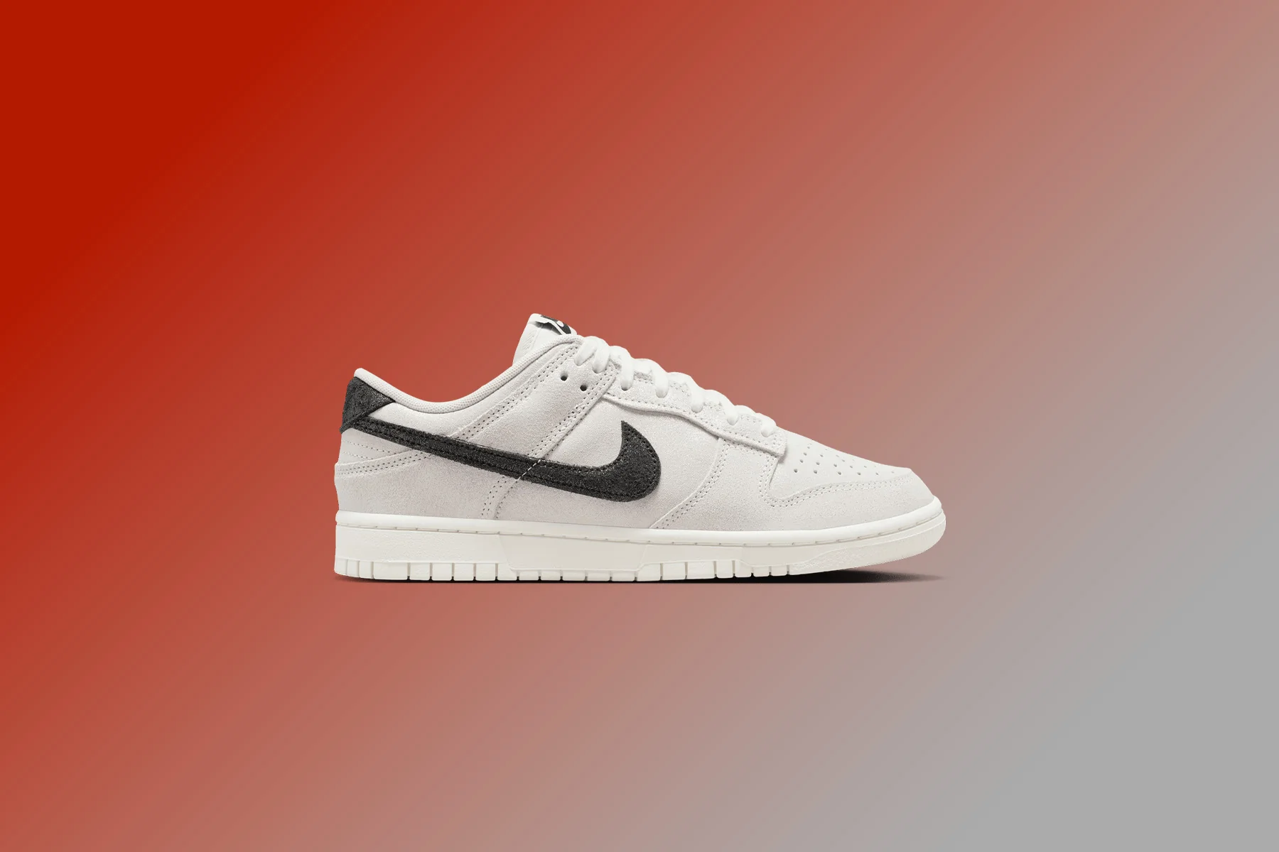 Women's Dunk Low SE - White/Black/Team Red - Image 5