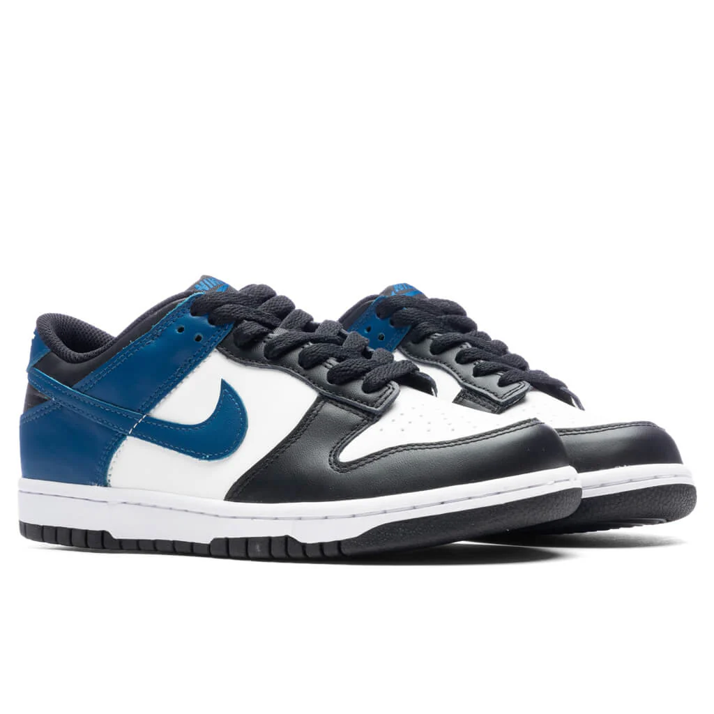 Dunk Low (GS) - Summit White/Industrial Blue/Black - Image 2