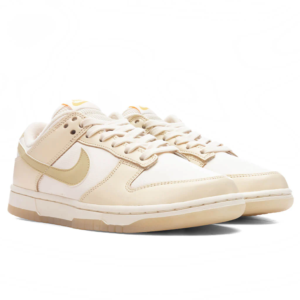 Women's Dunk Low - Muslin/Team Gold/Pale Ivory/Laser Orange - Image 2