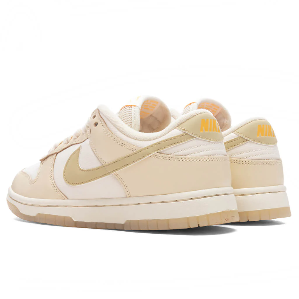 Women's Dunk Low - Muslin/Team Gold/Pale Ivory/Laser Orange - Image 3