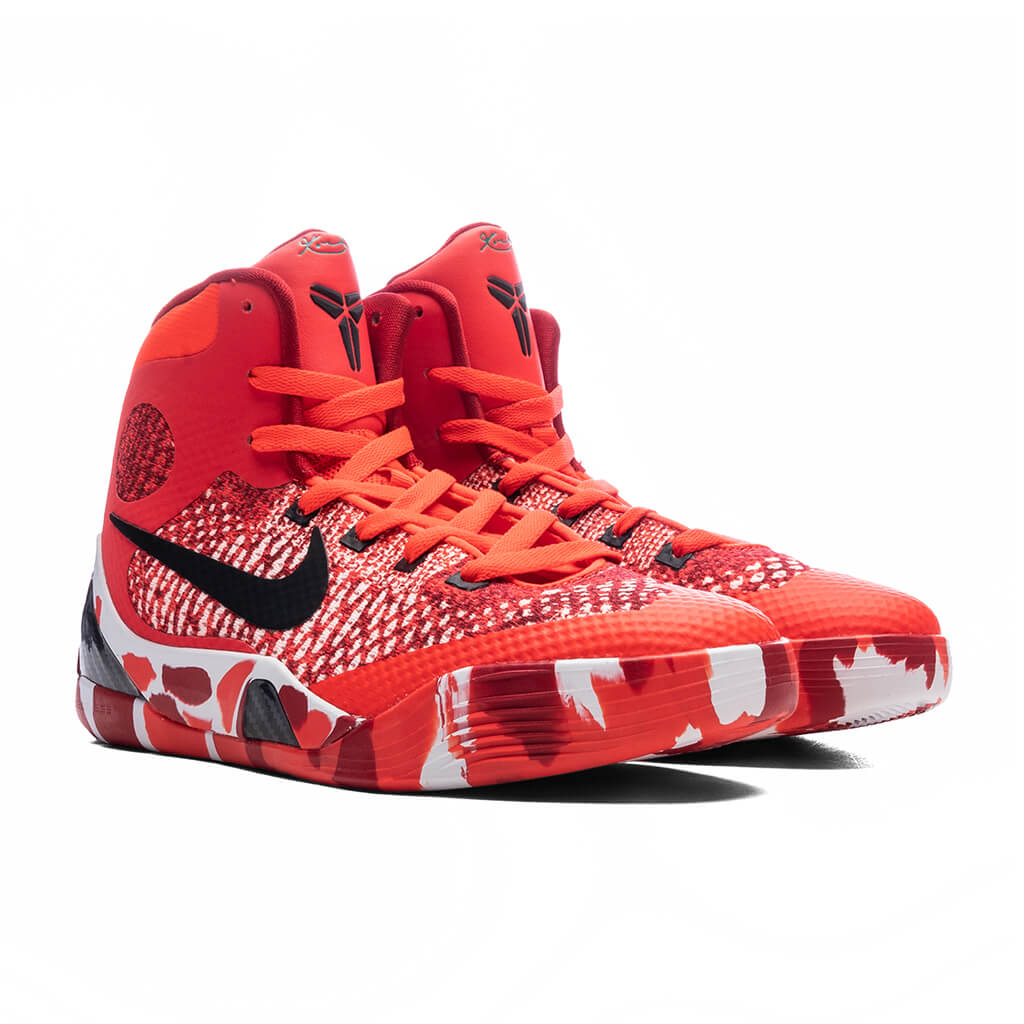 Kobe 9 Elite (GS) Christmas - Bright Crimson/Black/White - Image 2