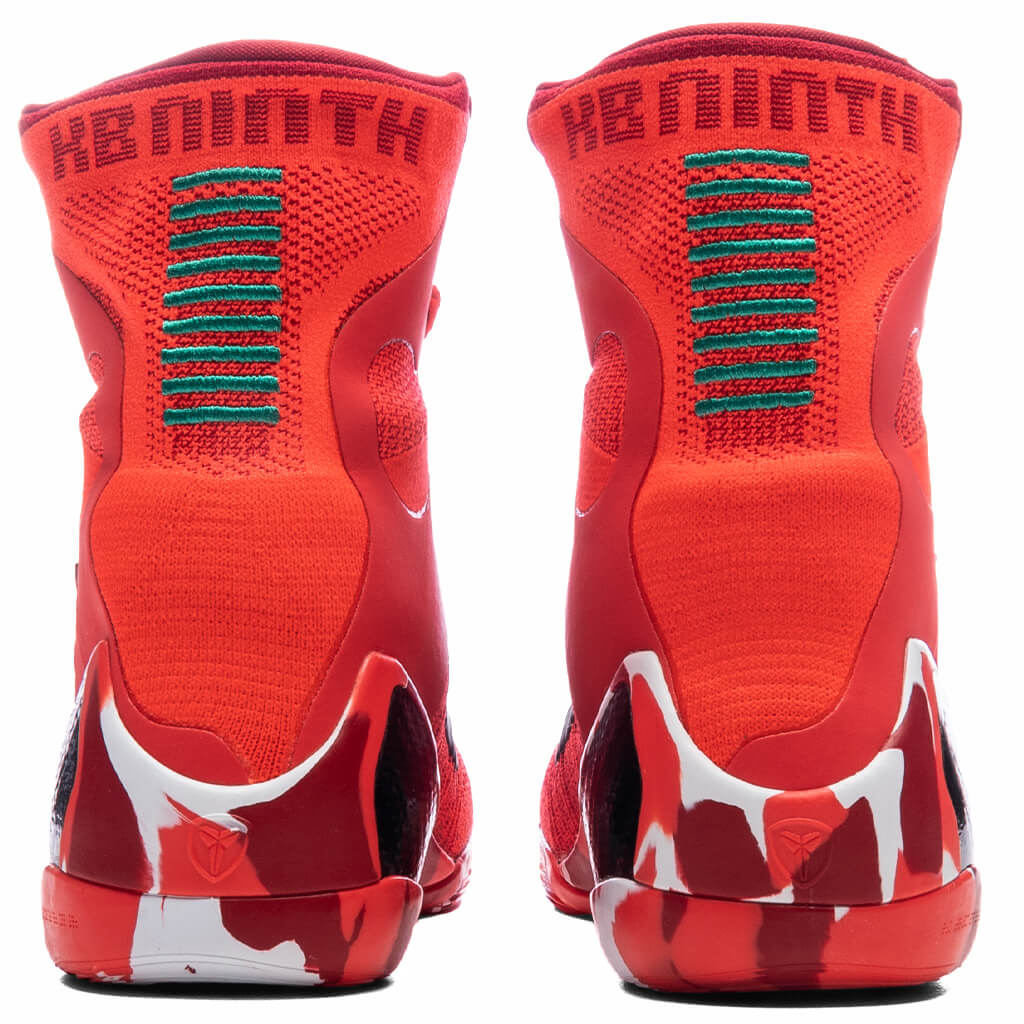 Kobe 9 Elite High Protro Christmas - Bright Crimson/Black/White - Image 4