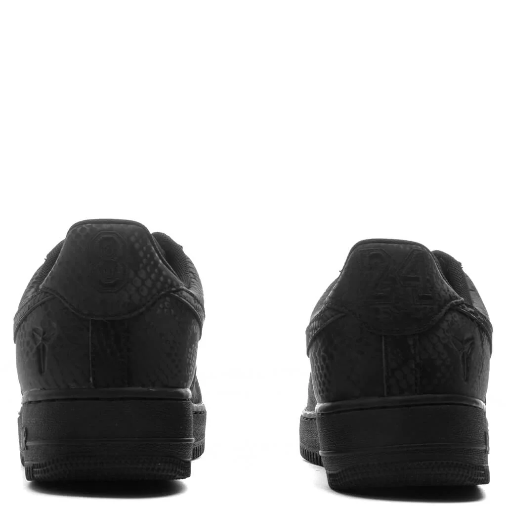 Nike x Kobe Bryant Air Force 1 Low 'Triple Black' - Black/Black - Image 4