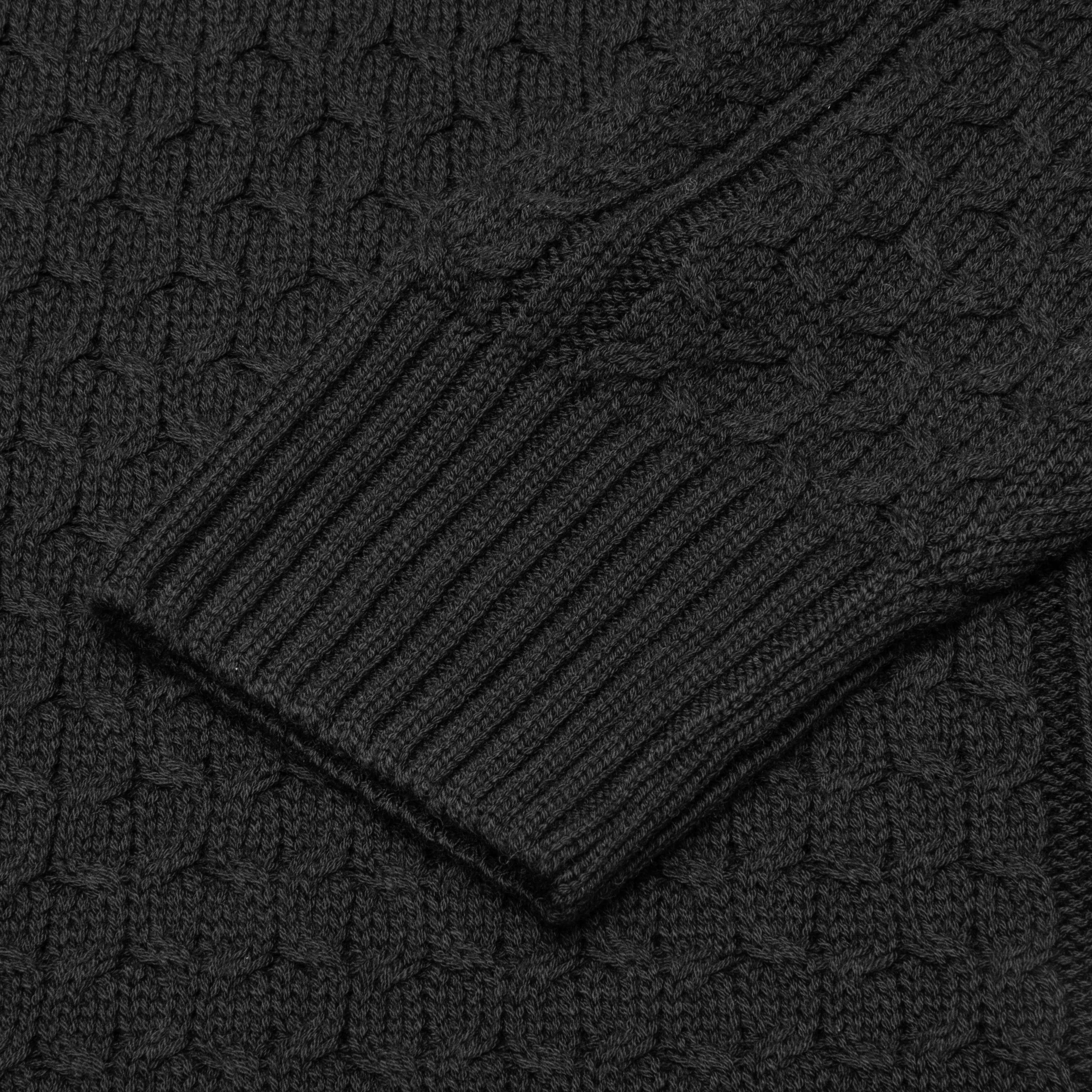 Nike Life Cable Knit Turtleneck Sweater - Black - Image 4