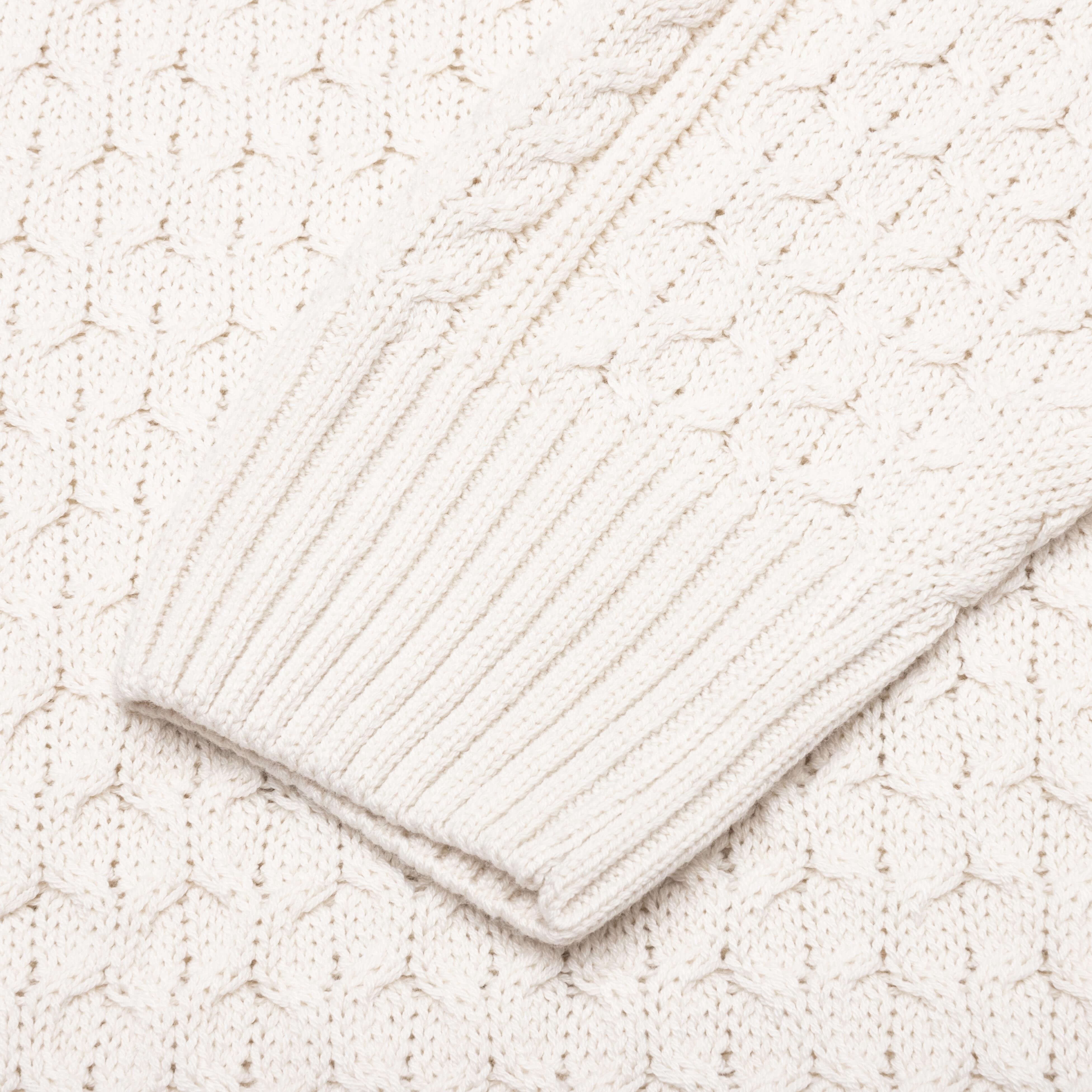 Nike Life Cable Knit Turtleneck Sweater - Light Bone - Image 4