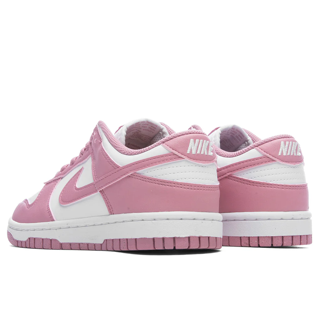 Women's Dunk Low - White/Elemental Pink - Image 3