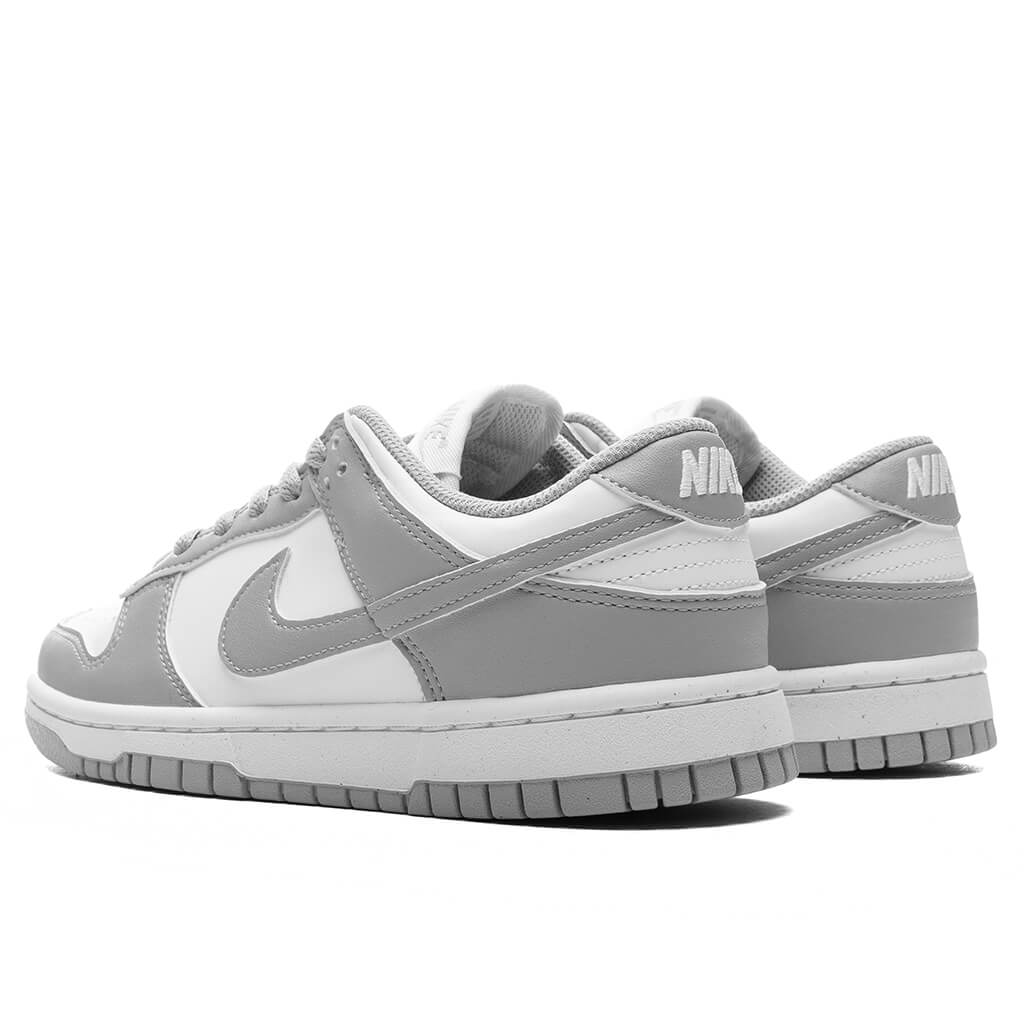 Women's Dunk Low - White/Light Smoke Grey - Image 3