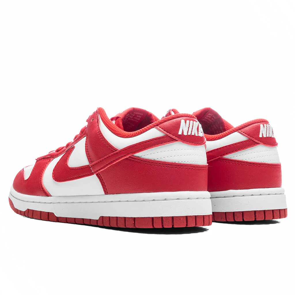 Women's Dunk Low - White/University Red - Image 3