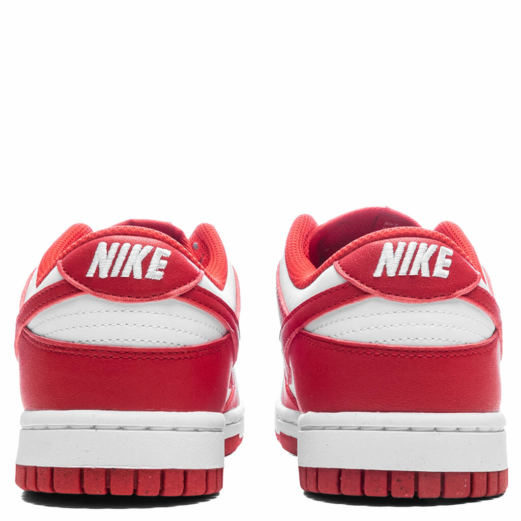 Women's Dunk Low - White/University Red - Image 4