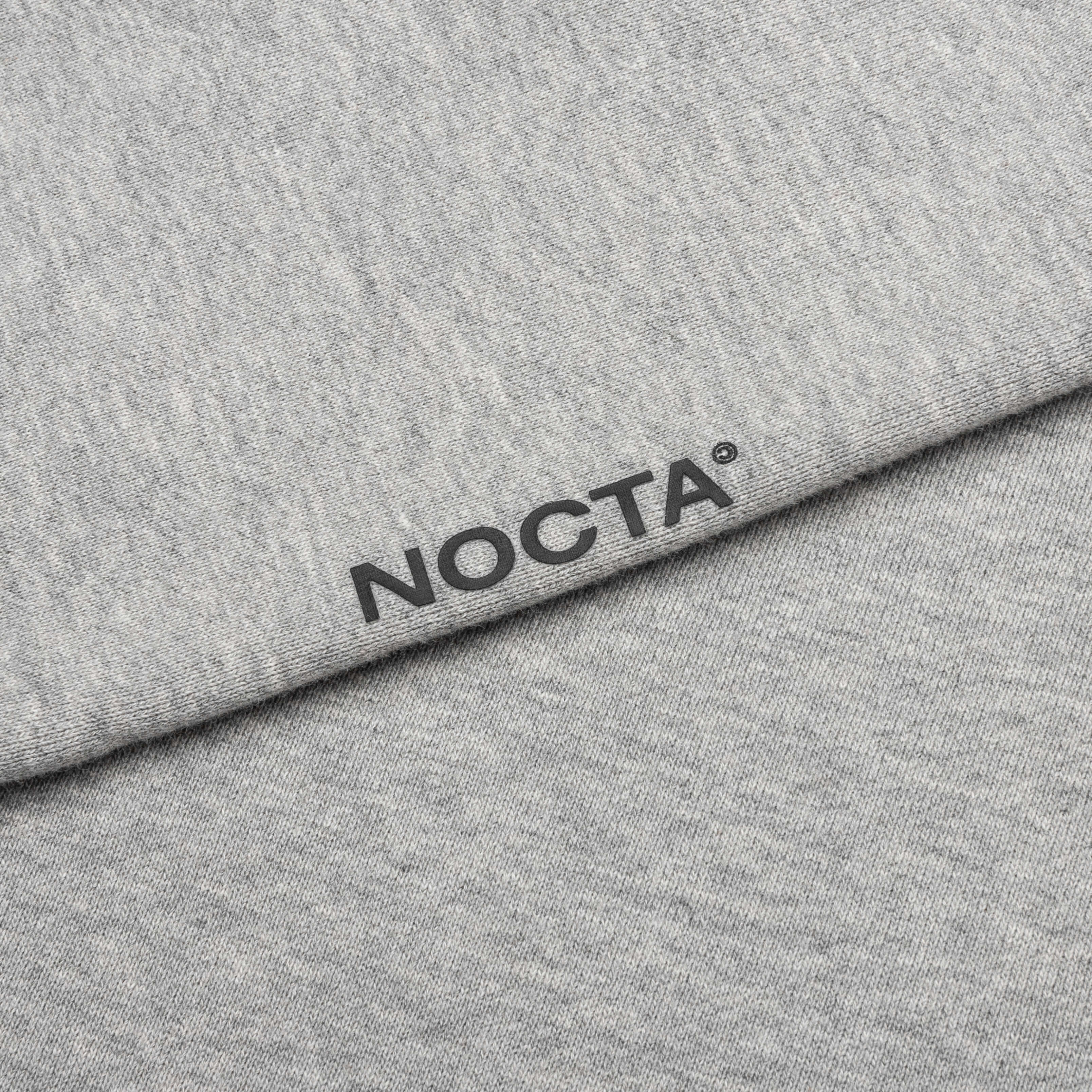 Nike x Nocta NRG CS Fleece Crew - Dark Grey Heather/Black - Image 4