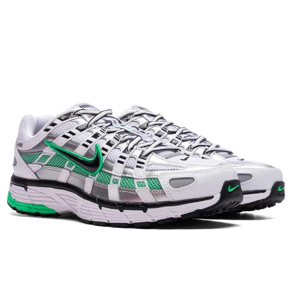 P-6000 - White/Black/Metallic Silver/Spring Green - Image 2