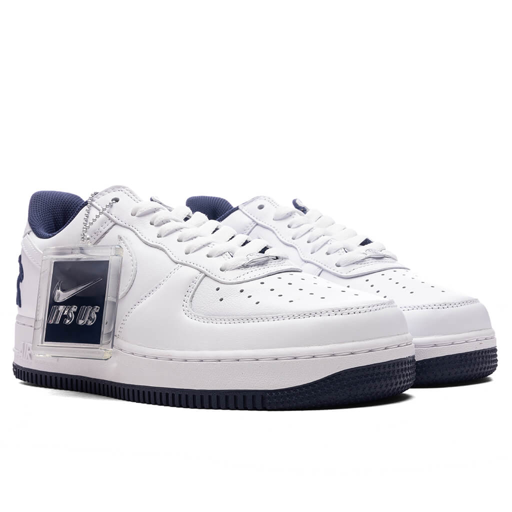Lil Yachty x Nike Air Force 1 Low 'Concrete Boys' - White/Midnight Navy/ Dark Powder Blue - Image 2