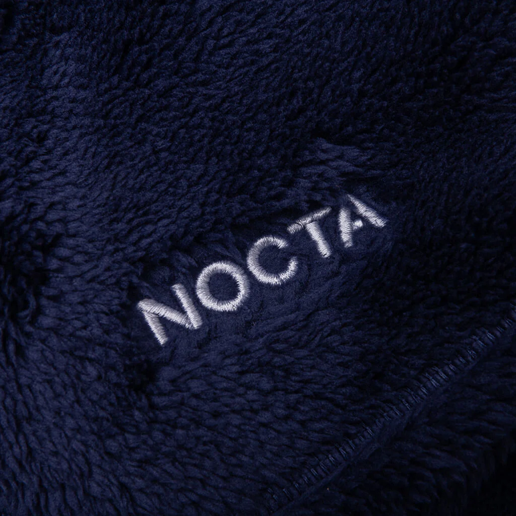 NRG Nocta Velour Pant Womens - Midnight Navy/Wolf Grey - Image 3