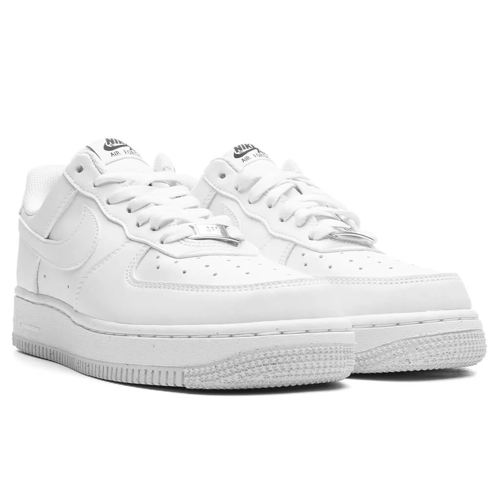 Women's Air Force 1 '07 Next Nature - White/Black/Metallic Silver - Image 2