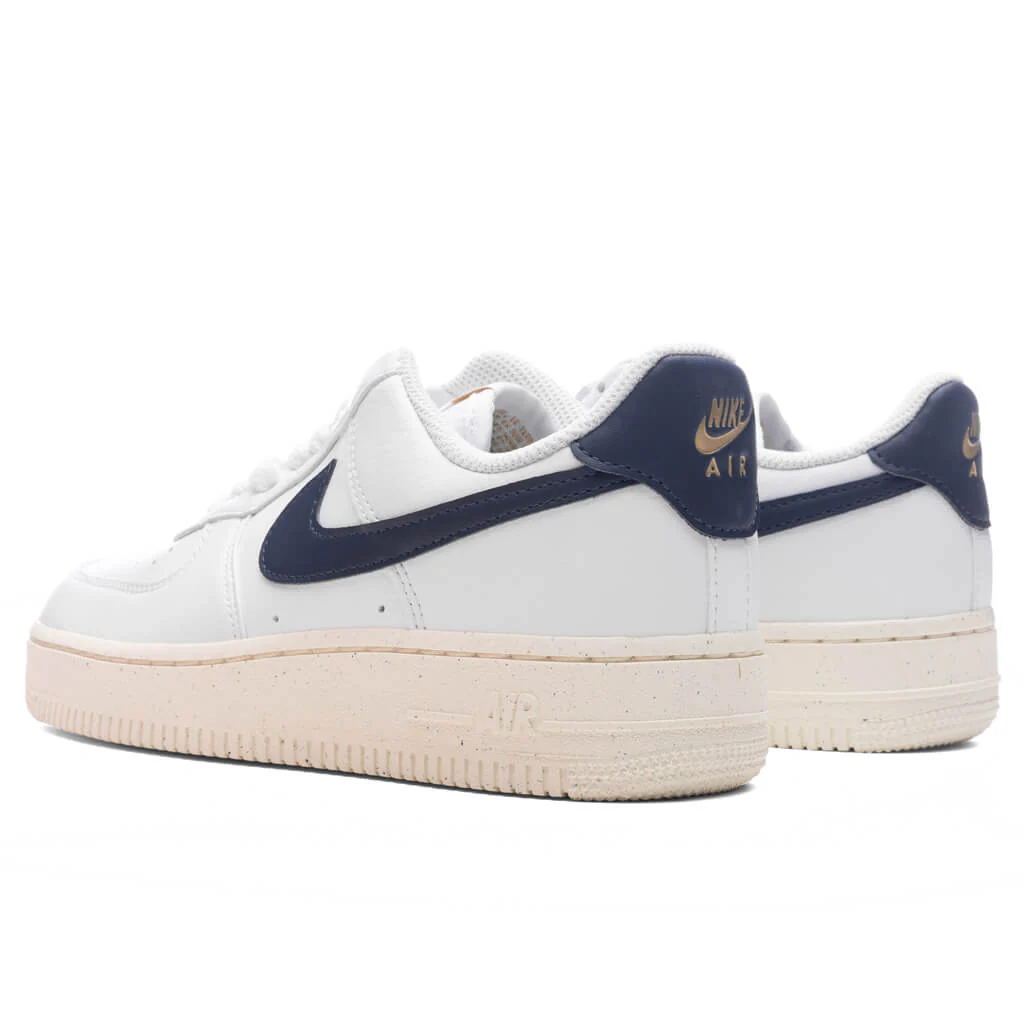 Women's Air Force 1 '07 'Olympic' - White/Obsidian/Pale Ivory/Metallic Gold - Image 3