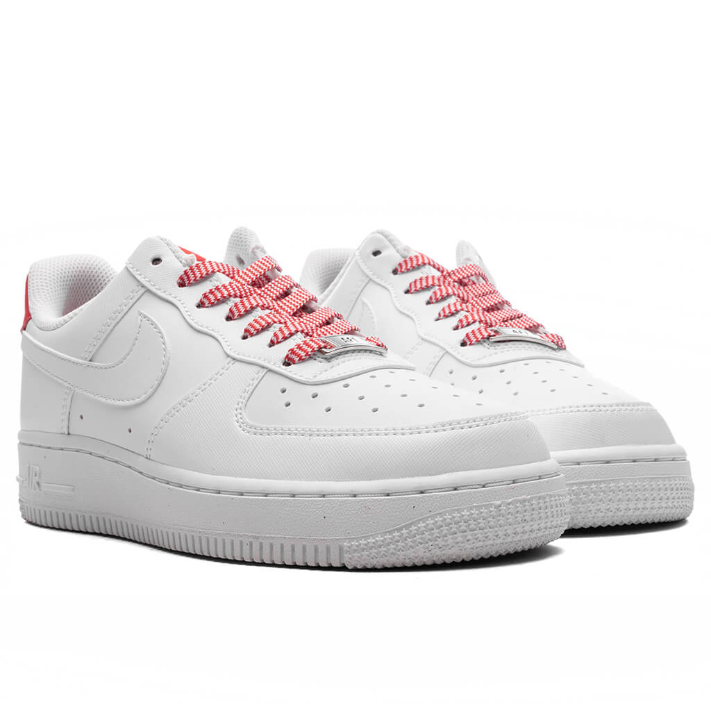 Women's Air Force 1 '07 Next Nature - White/Light Crimson/Pink Foam - Image 2