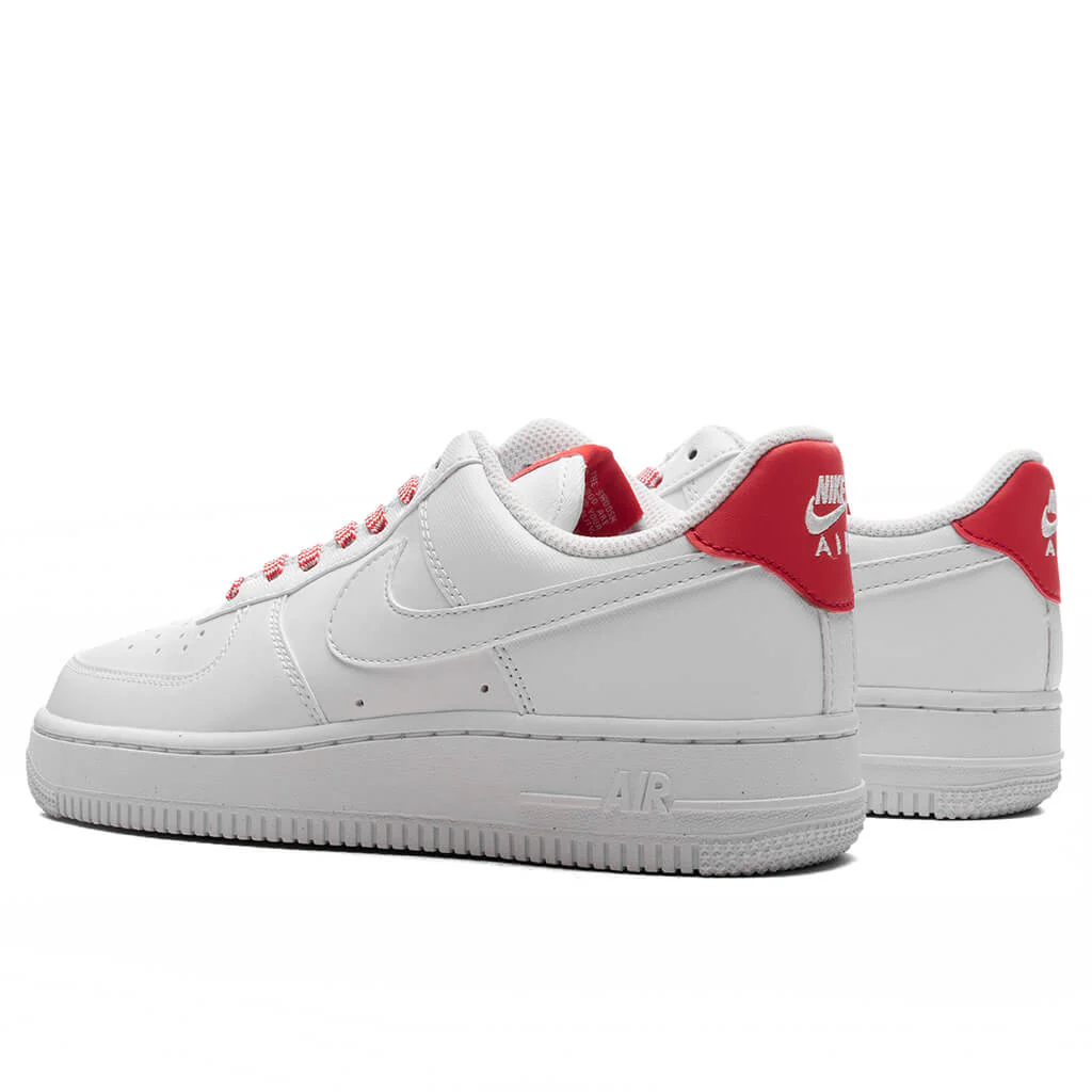 Women's Air Force 1 '07 Next Nature - White/Light Crimson/Pink Foam - Image 3