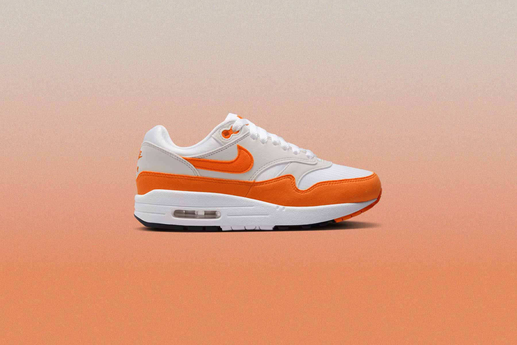 Women's Air Max 1 '87 'Safety Orange' - Neutral Grey/Safety Orange/White - Image 5