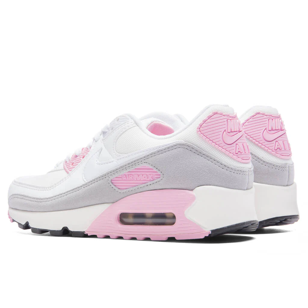 Women's Air Max 90 - White/Sail/Med Soft Pink - Image 3