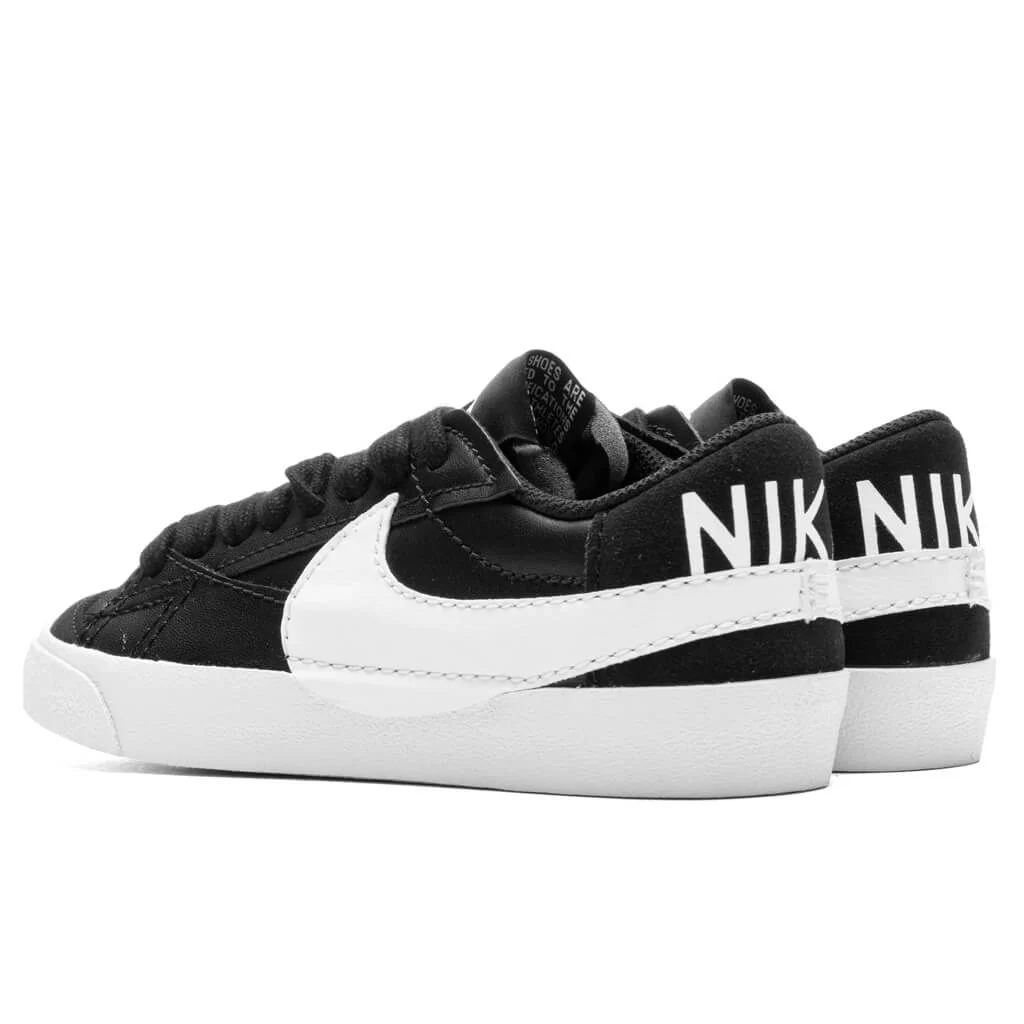 Women's Blazer Low '77 Jumbo - Black/White/Team Orange - Image 3