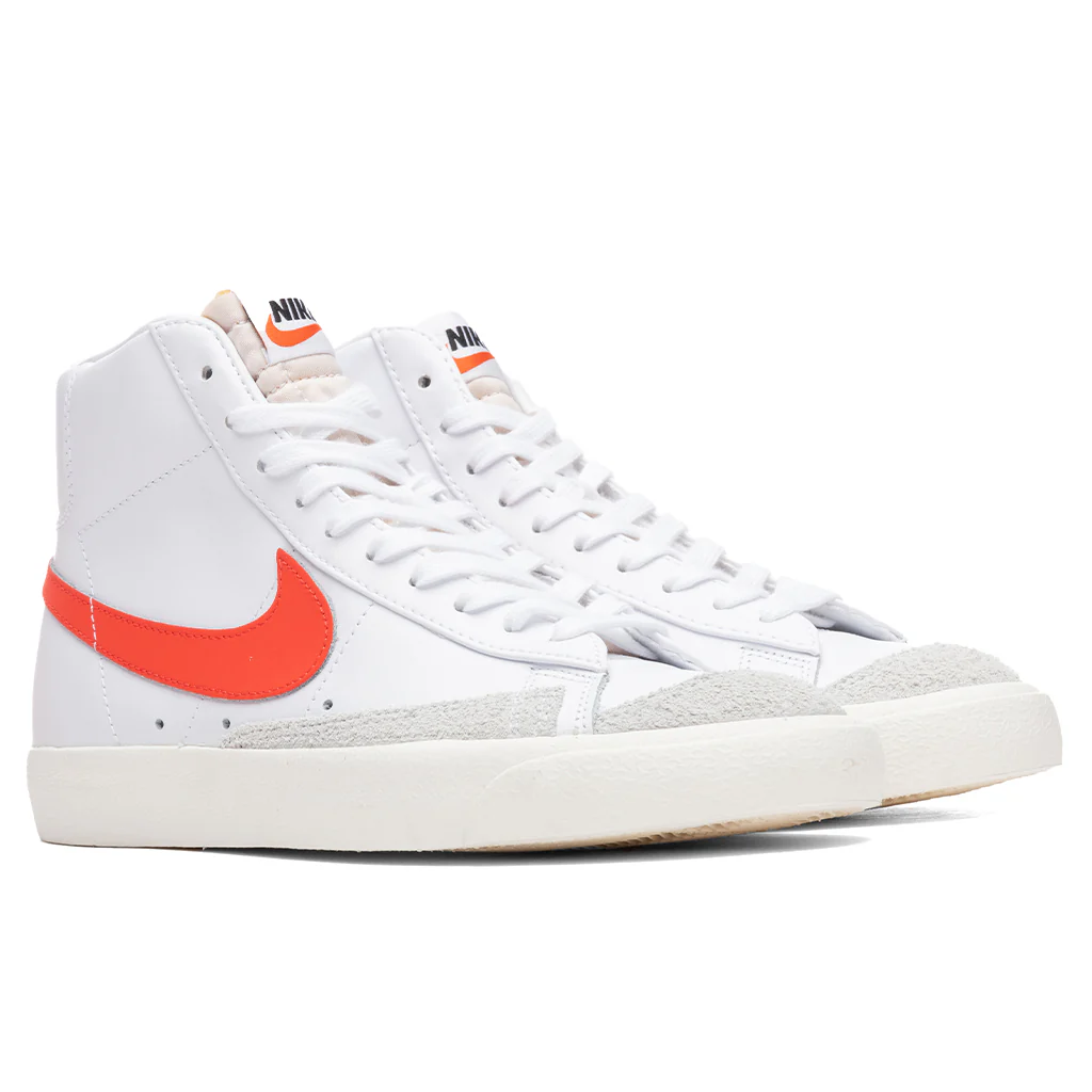 Women's Blazer Mid '77 - White/Habanero/Sail - Image 2