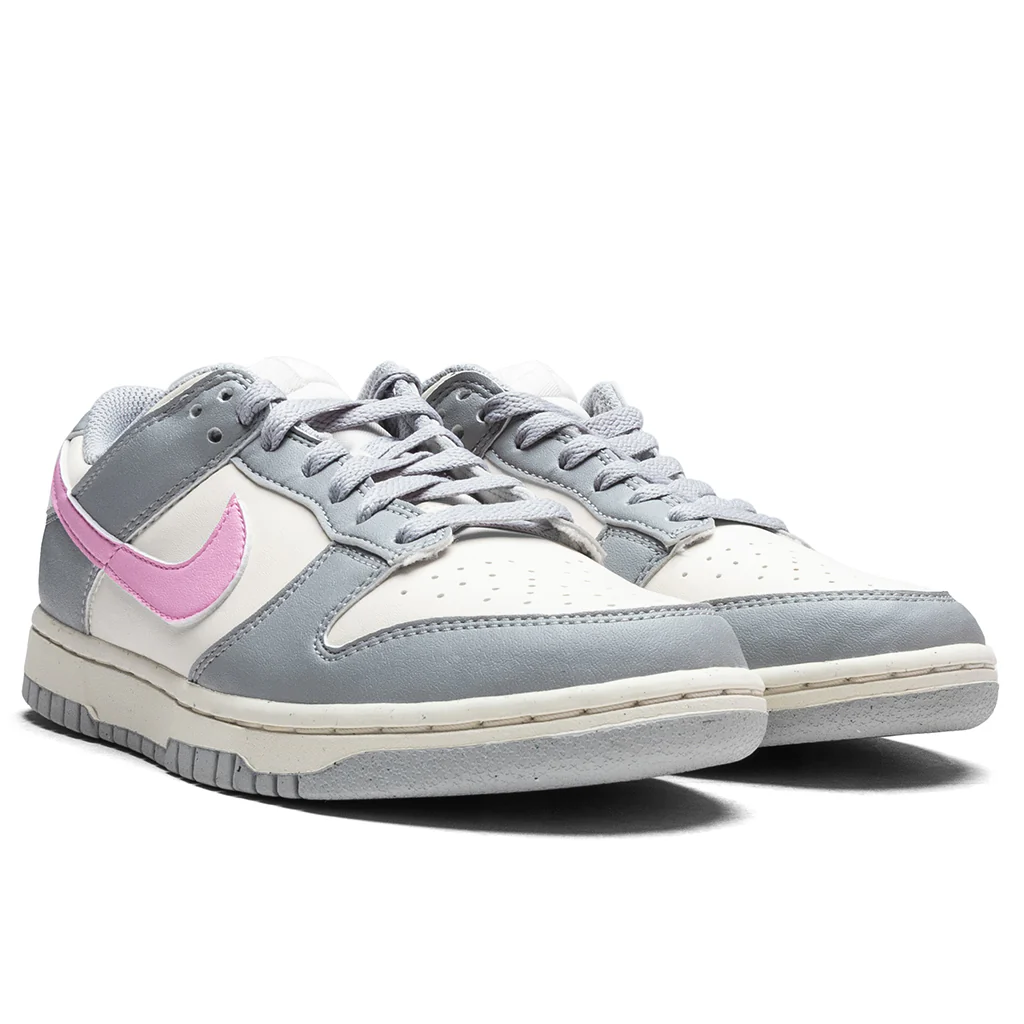 Women's Dunk Low - Light Smoke Grey/Pink Rise/Pale Ivory - Image 2