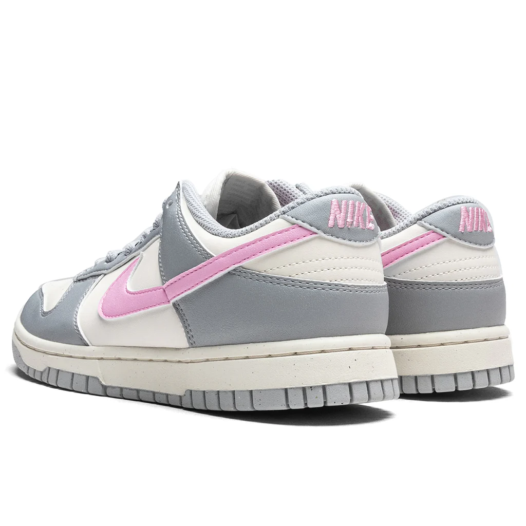 Women's Dunk Low - Light Smoke Grey/Pink Rise/Pale Ivory - Image 3