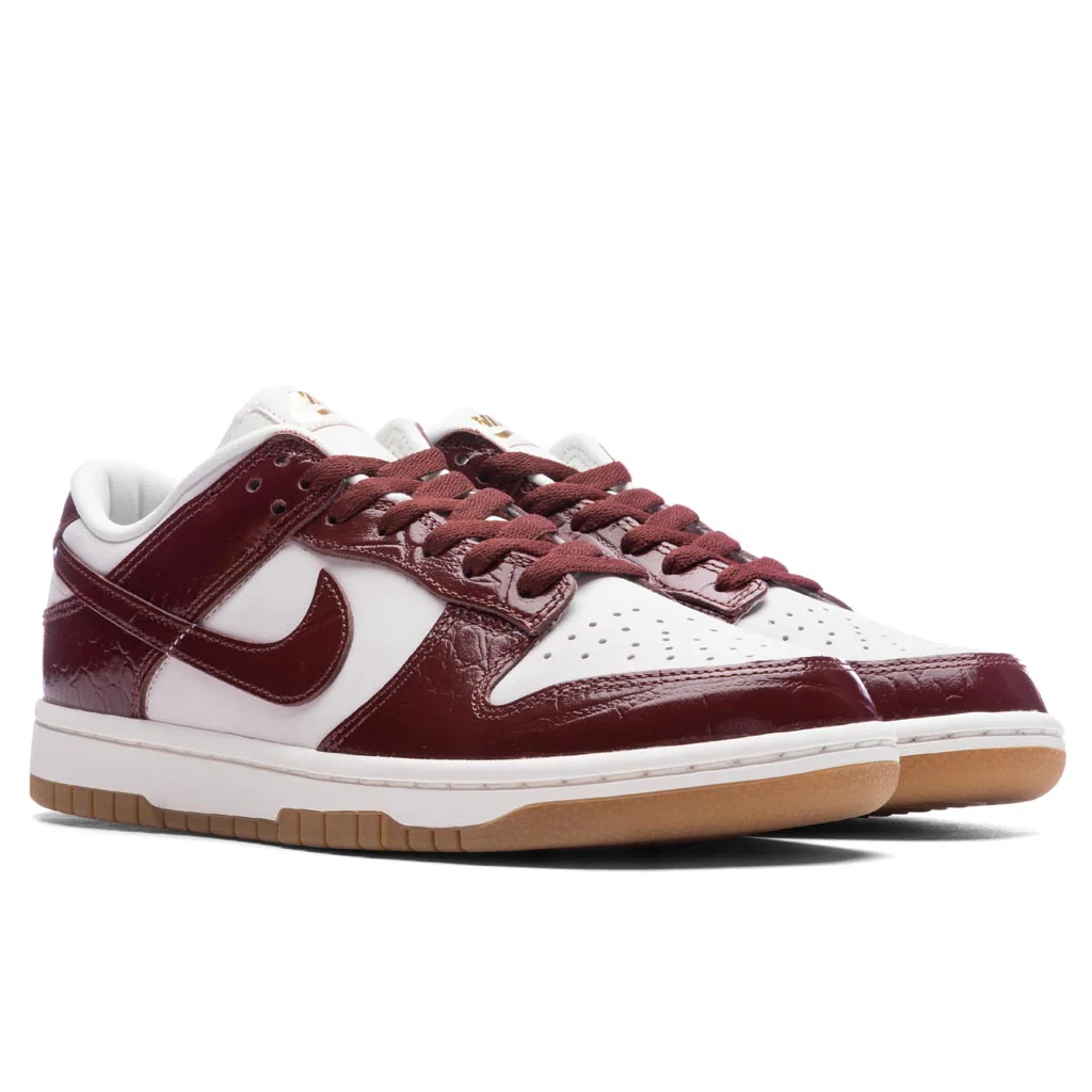 Women's Dunk Low LX 'Team Red Croc' - Phantom/Dark Team Red/Sail - Image 2