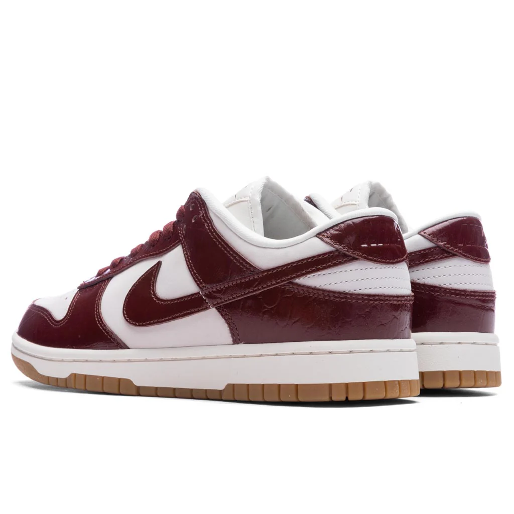 Women's Dunk Low LX 'Team Red Croc' - Phantom/Dark Team Red/Sail - Image 3