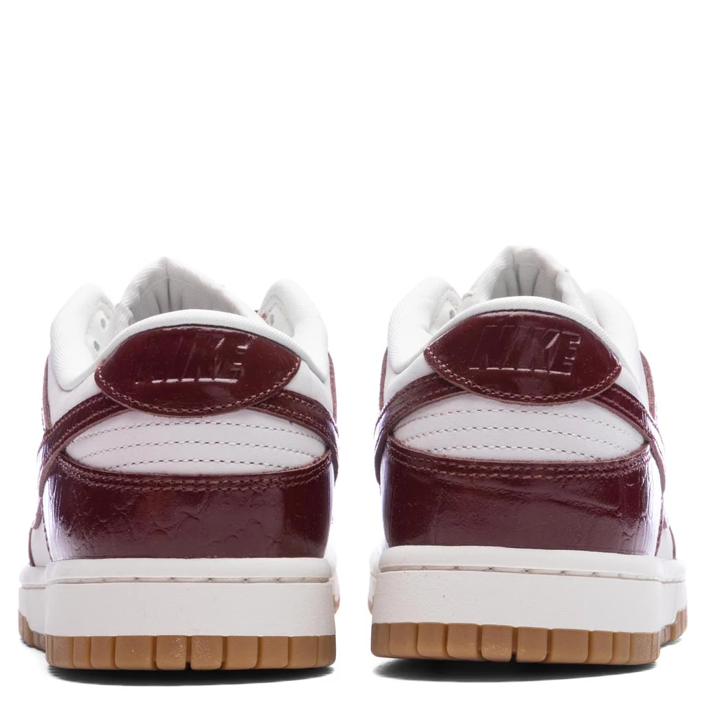 Women's Dunk Low LX 'Team Red Croc' - Phantom/Dark Team Red/Sail - Image 4