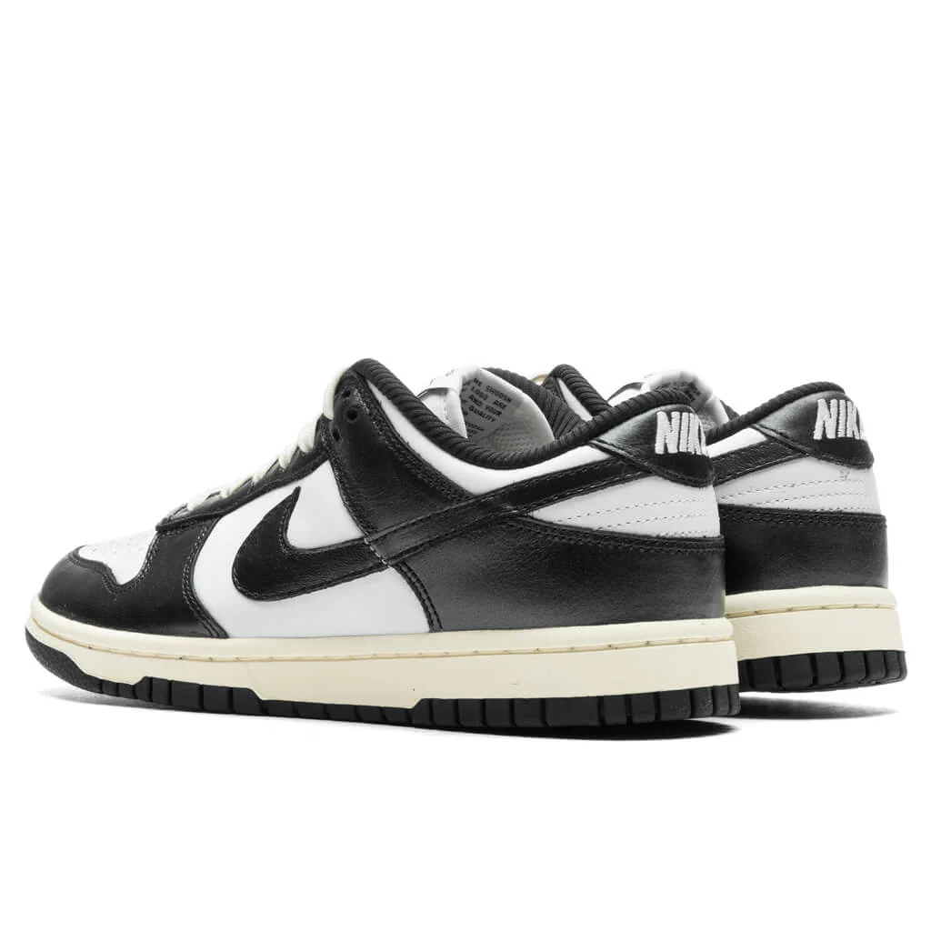 Women's Dunk Low 'Vintage Panda' - White/Black/Coconut Milk - Image 3
