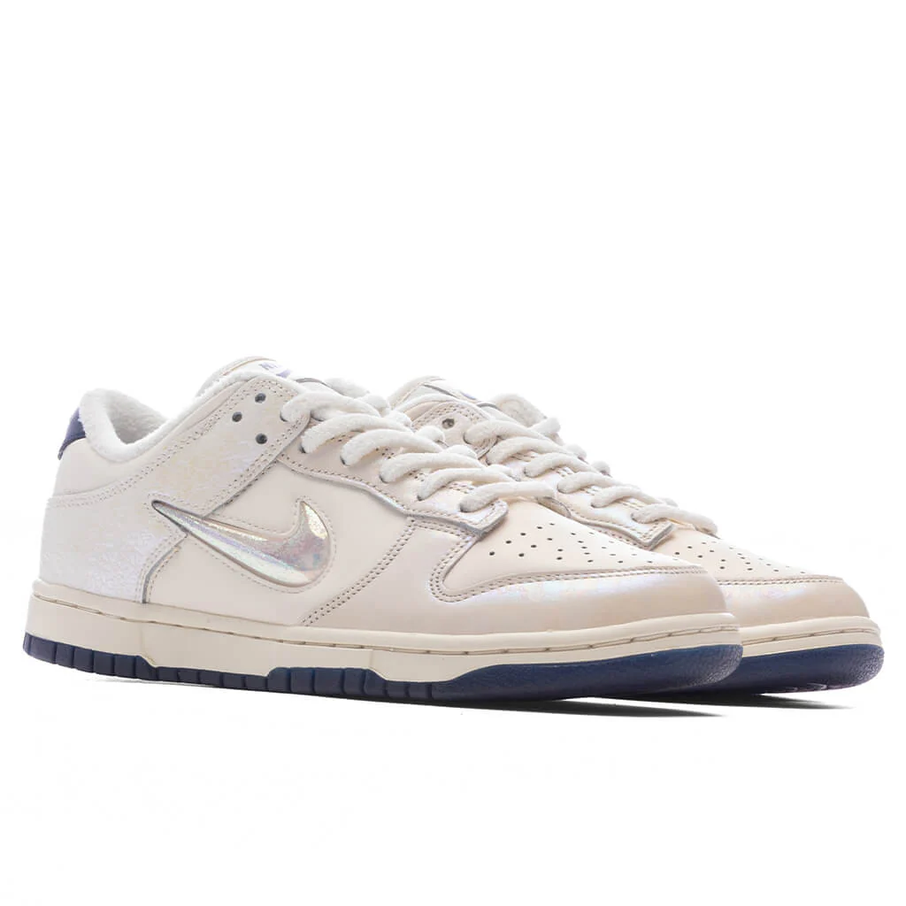 Women's Dunk Low - Soft Pearl/Multi/Midnight Navy - Image 2
