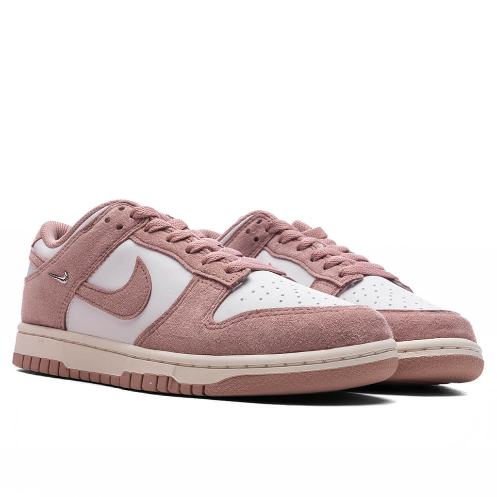 Women's Dunk Low 'Rose Whisper' - White/Particle Pink/Sail/Metallic Silver - Image 2