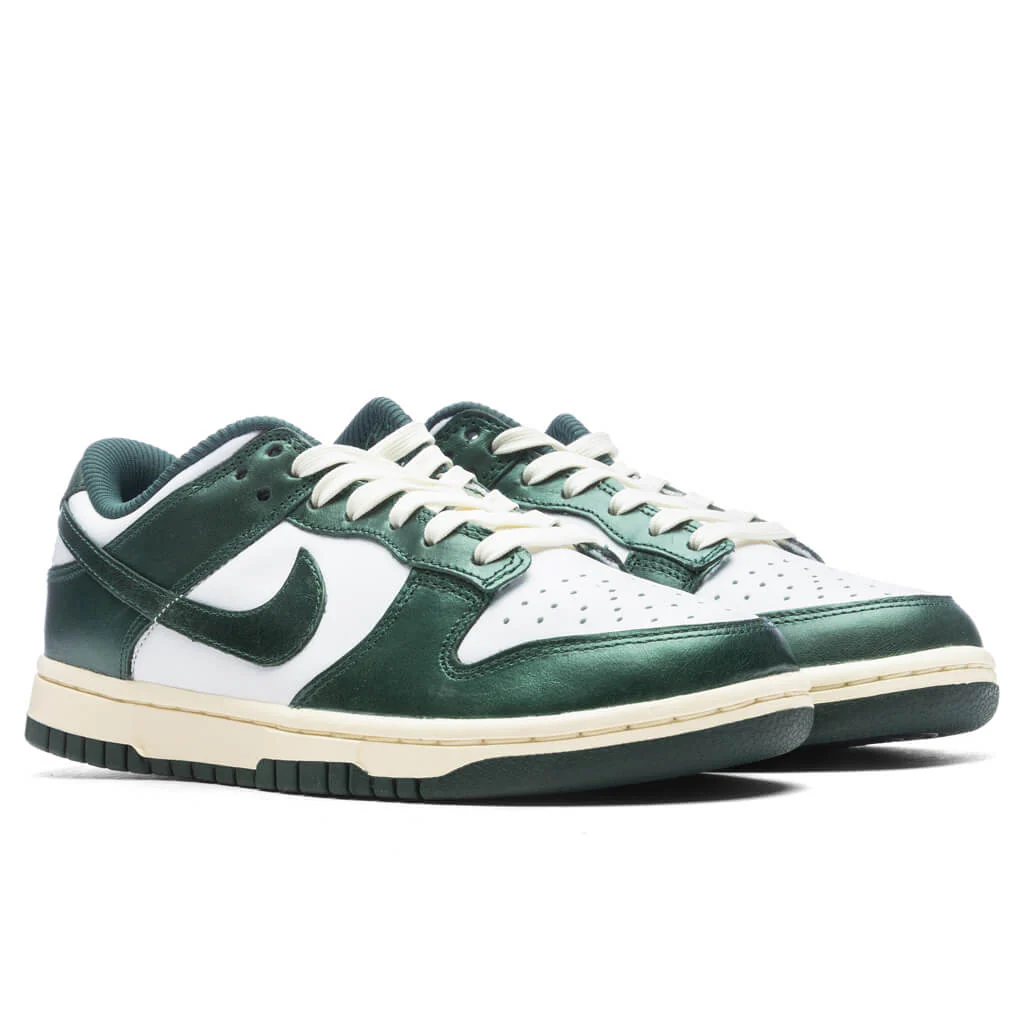 Women's Dunk Low `Vintage Green` - White/Pro Green/Coconut Milk - Image 2