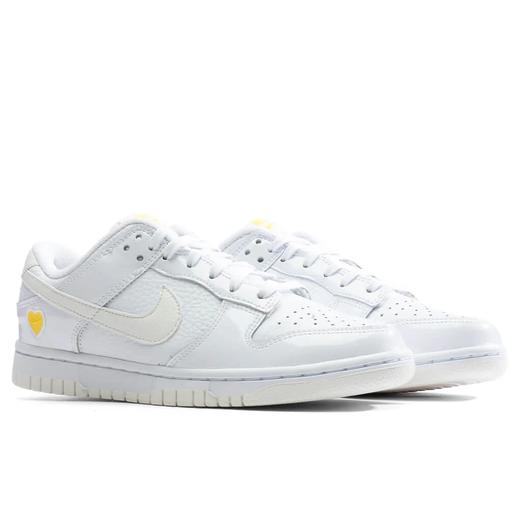 Women's Dunk Low Yellow Heart - White/Optic Yellow - Image 2