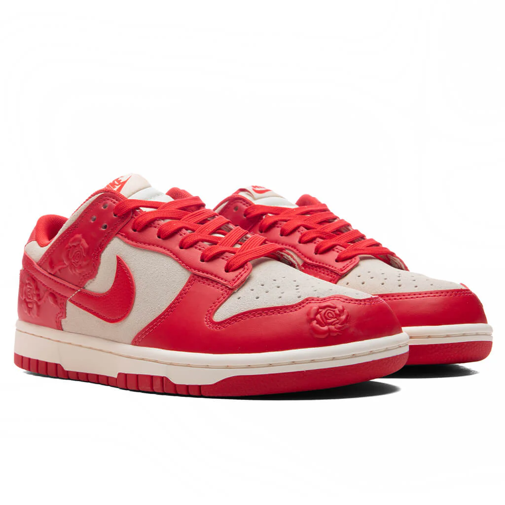 Women's Dunk Low 'Red Roses' - Coconut Milk/University Red/Pale Ivory - Image 2