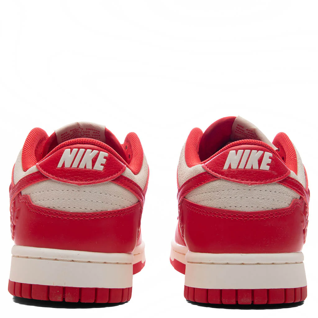 Women's Dunk Low 'Red Roses' - Coconut Milk/University Red/Pale Ivory - Image 4