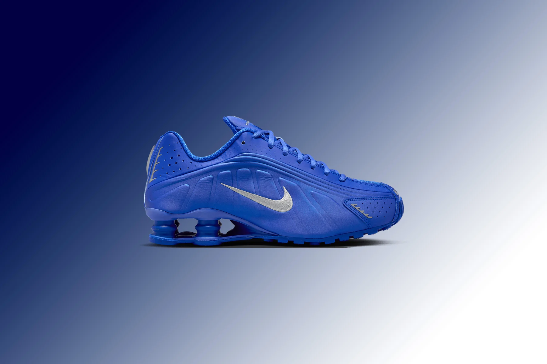 Women's Shox R4 - Racer Blue/Metallic Silver - Image 5