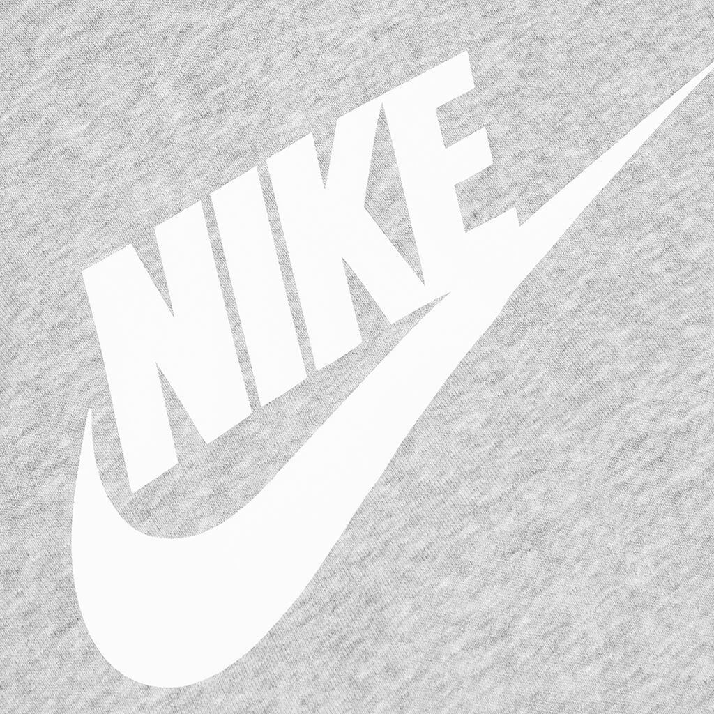 Women's Sportswear Essential Cropped Hoodie - Dark Grey Heather/White - Image 3