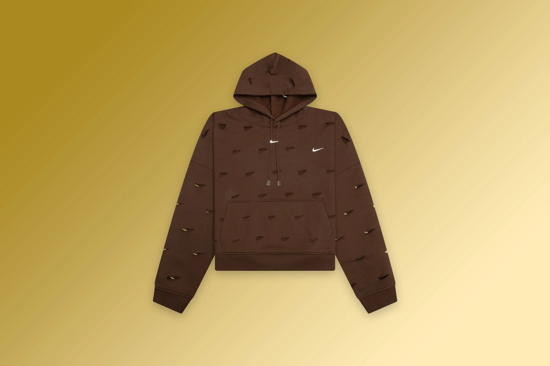 Nike x Jacquemus NRG HE Swoosh Hoodie - Cacao Wow - Image 8