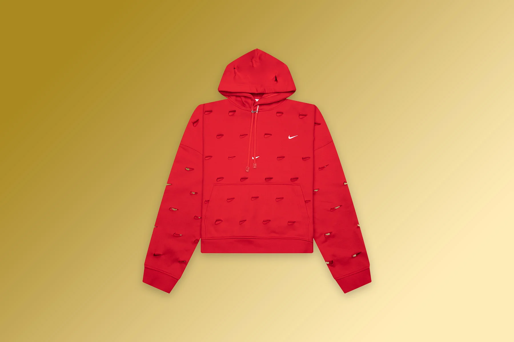 Nike x Jacquemus NRG HE Swoosh Hoodie - University Red - Image 5