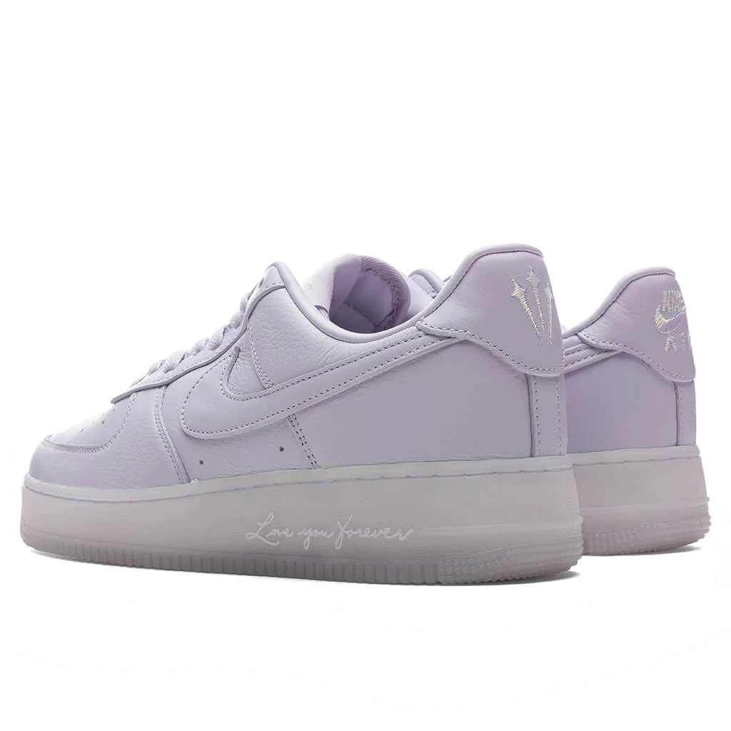 Nike x NOCTA Certified Lover Boy Air Force 1 Low - Palest Purple/Cobalt Tint - Image 3
